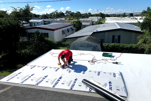 flat roof replacement by RoofCrafters